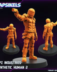 Papz Industries Synthetic Human - 3d Printed Miniature Sculpted by Papsikels Miniatures