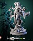 Eldrim and Drelmar, the Twofold Shade - Through the Crooked Mirror - 3d Printed Miniature Sculpted by White Werewolf Tavern
