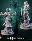 Eldrim and Drelmar, the Twofold Shade - Through the Crooked Mirror - 3d Printed Miniature Sculpted by White Werewolf Tavern