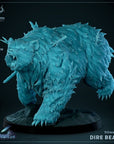 Dire Bear - 3d Printed Miniature by Mammoth Factory