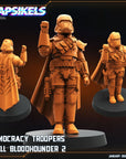 Democracy Troopers, Hell Bloodhounders - 3d Printed Miniature Sculpted by Papsikels Miniatures