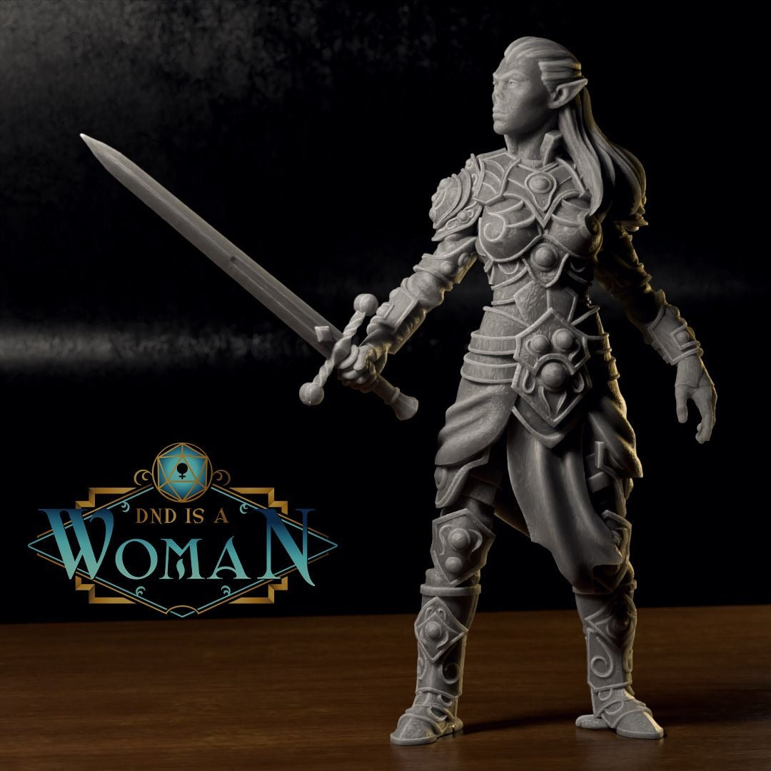 Astralian (Gith) Warlock - Adra - 3d Printed Miniature by DND Is A Woman