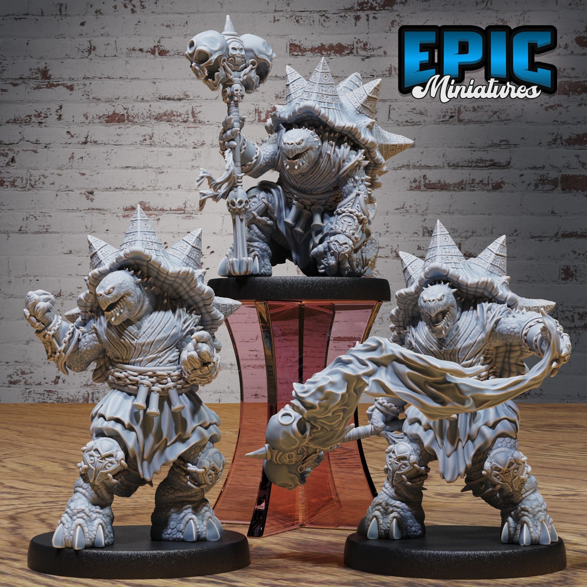 Turtle Folk Necromancer - 3d Printed by Epic Miniatures