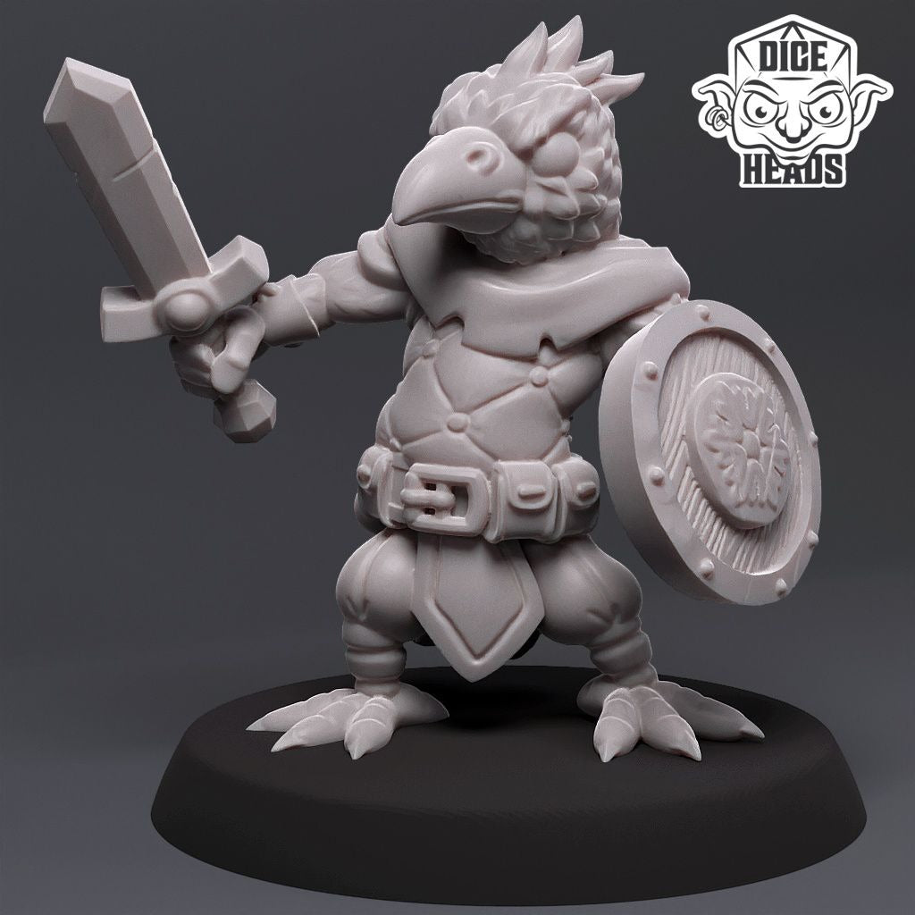 Bird Infantry - 3d Printed Miniature by DiceHeads