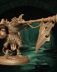 a figurine of a wizard with a long horn