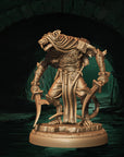 a statue of a creature with a sword