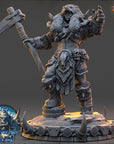 Vhala the Crimson Howler - The Frostbane Legion (Ice Orcs) - 3d Printed Miniature sculpted by Daybreak Miniatures