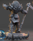 Vhala the Crimson Howler - The Frostbane Legion (Ice Orcs) - 3d Printed Miniature sculpted by Daybreak Miniatures