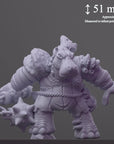 Mudjaw the Bog Rotter Hippo - 3d Printed Miniature Sculpted by DiceHeads