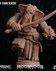Loxo (Loxodon) Sorcerer - 3d Printed Miniature Sculpted by Sordane Publishing