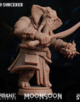 Loxo (Loxodon) Sorcerer - 3d Printed Miniature Sculpted by Sordane Publishing
