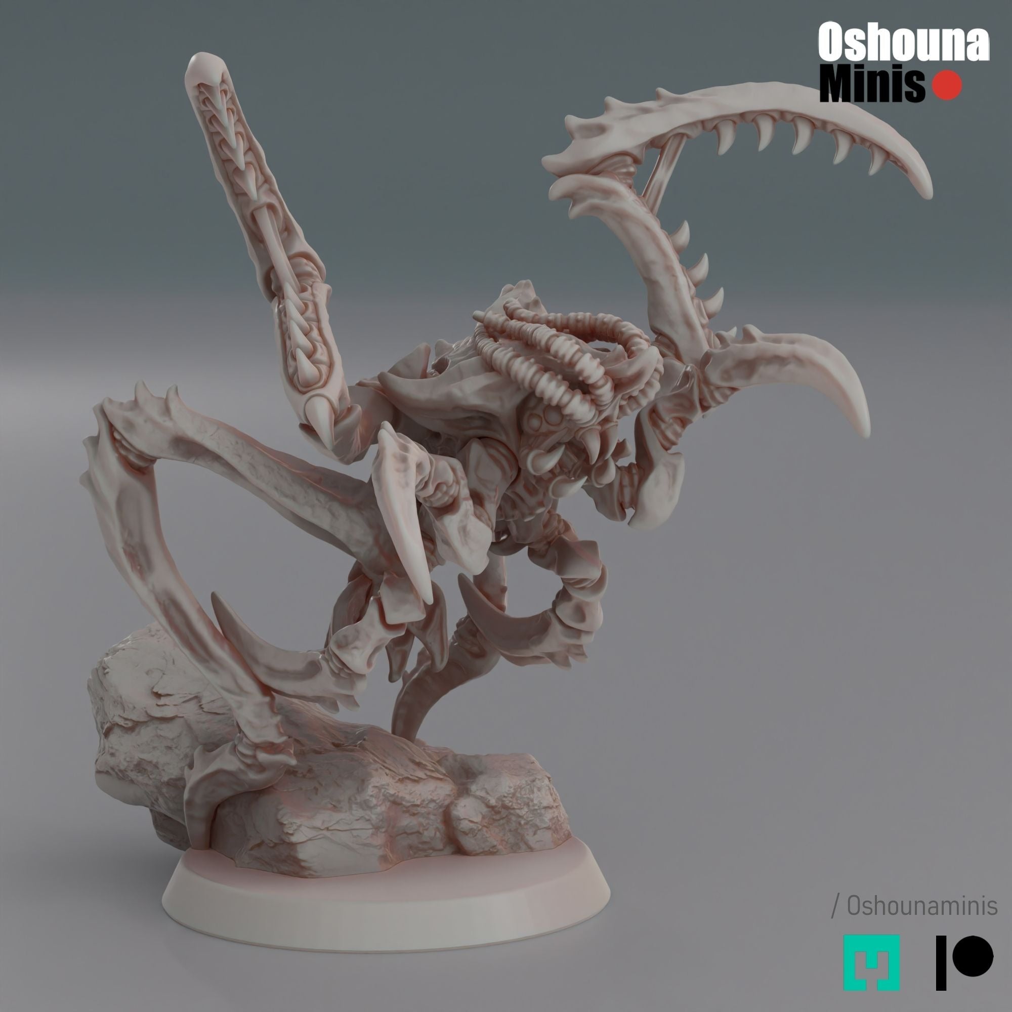 Leaper Shrimps - 3d Printed Miniature by OshounaMinis