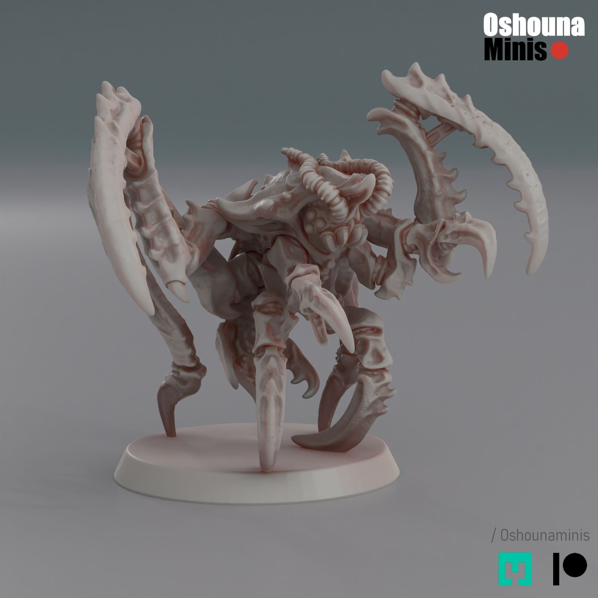 Leaper Shrimps - 3d Printed Miniature by OshounaMinis
