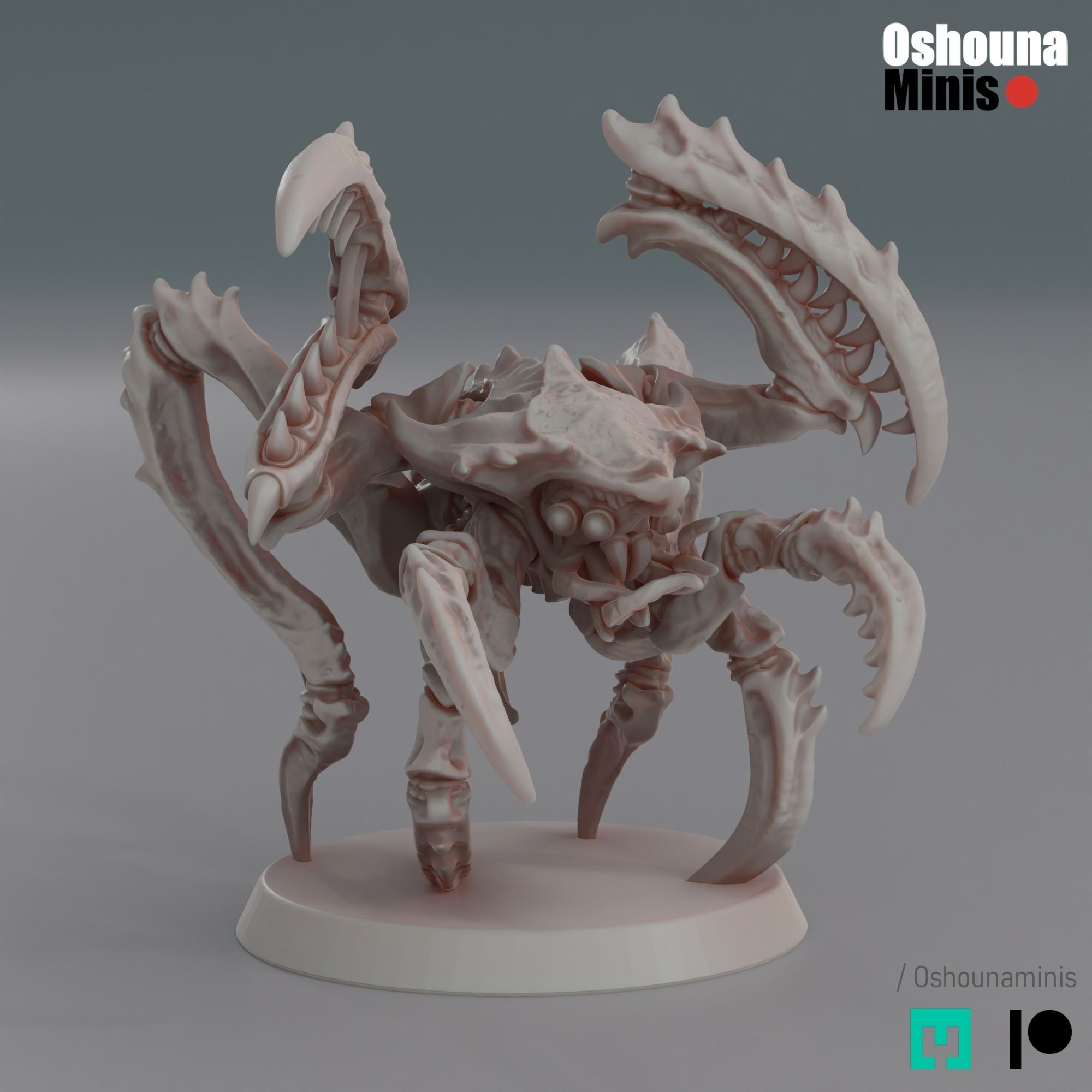 Leaper Shrimps - 3d Printed Miniature by OshounaMinis