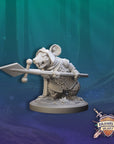 Mouse Marauders - Brambleheart - 3d Printed Miniature sculpted by Kraken Games Lab