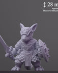 Armordillo - Curious Critters of Whimsy Isle - 3d Printed Miniature Sculpted by Velrock Art Miniatures