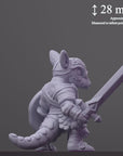 Armordillo - Curious Critters of Whimsy Isle - 3d Printed Miniature Sculpted by Velrock Art Miniatures