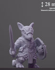 Armordillo - Curious Critters of Whimsy Isle - 3d Printed Miniature Sculpted by Velrock Art Miniatures