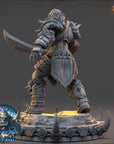 Syrka the Blizzardborn - The Frostbane Legion (Ice Orcs) - 3d Printed Miniature sculpted by Daybreak Miniatures