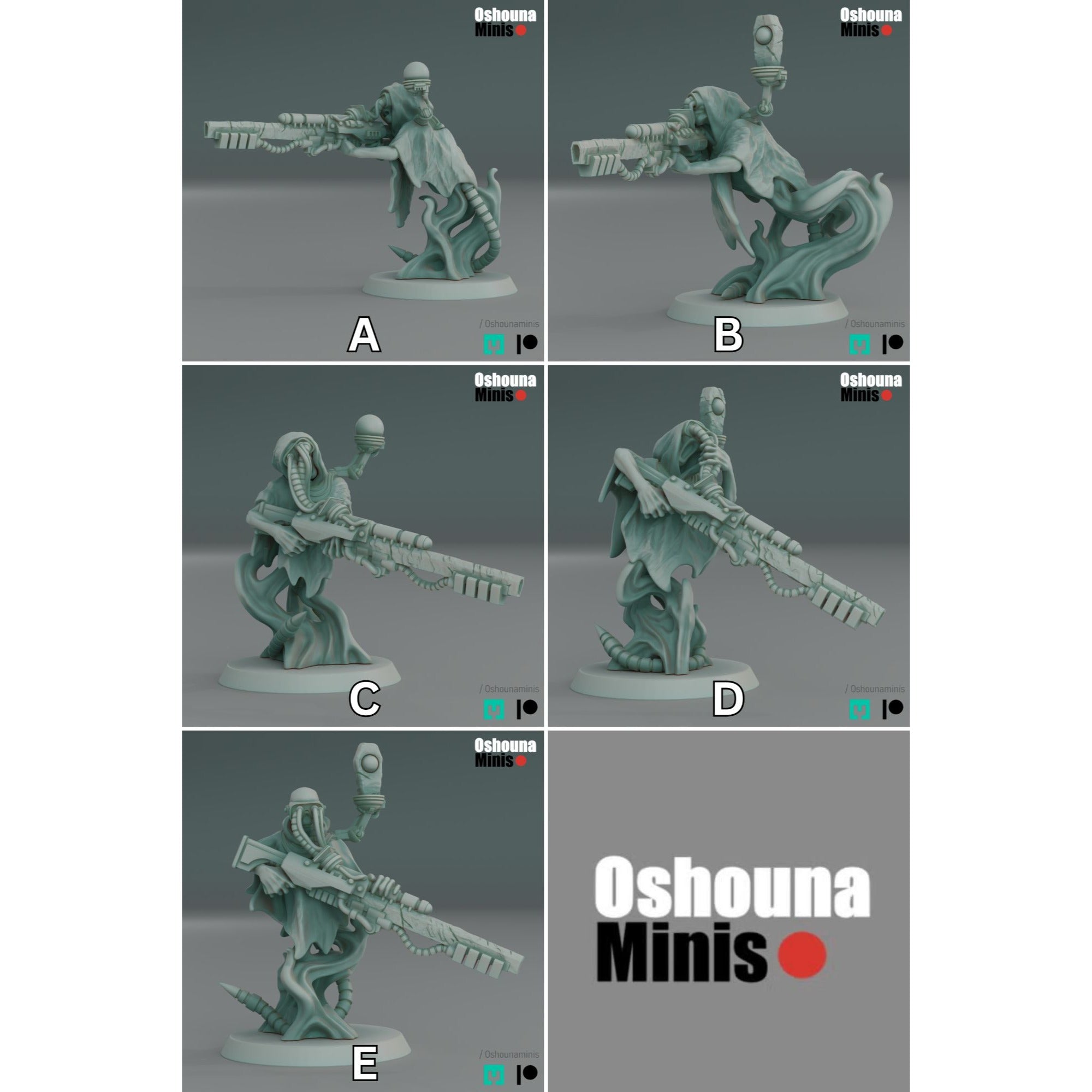 Doomed Empire Snipers - 3d Printed Miniature by OshounaMinis