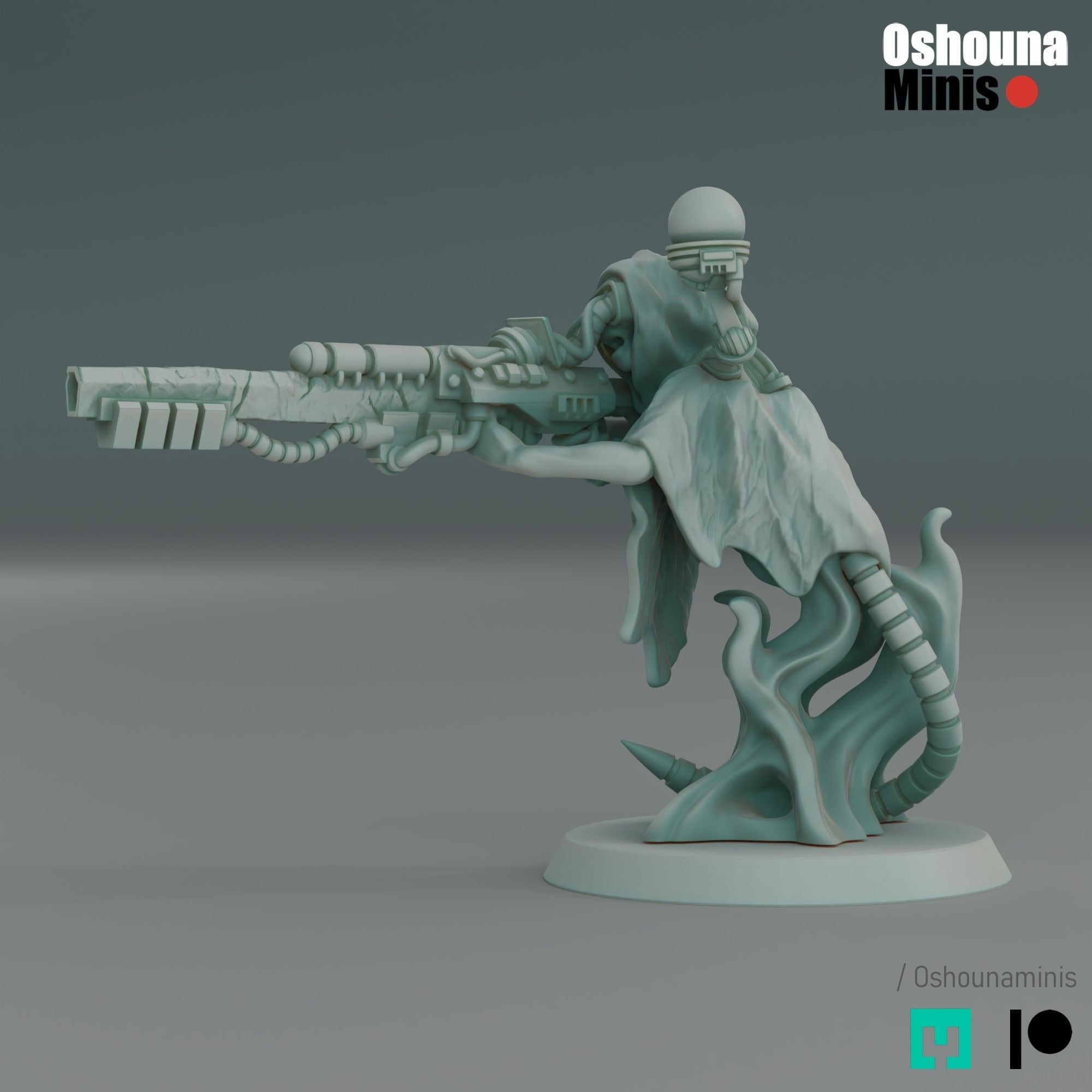 Doomed Empire Snipers - 3d Printed Miniature by OshounaMinis