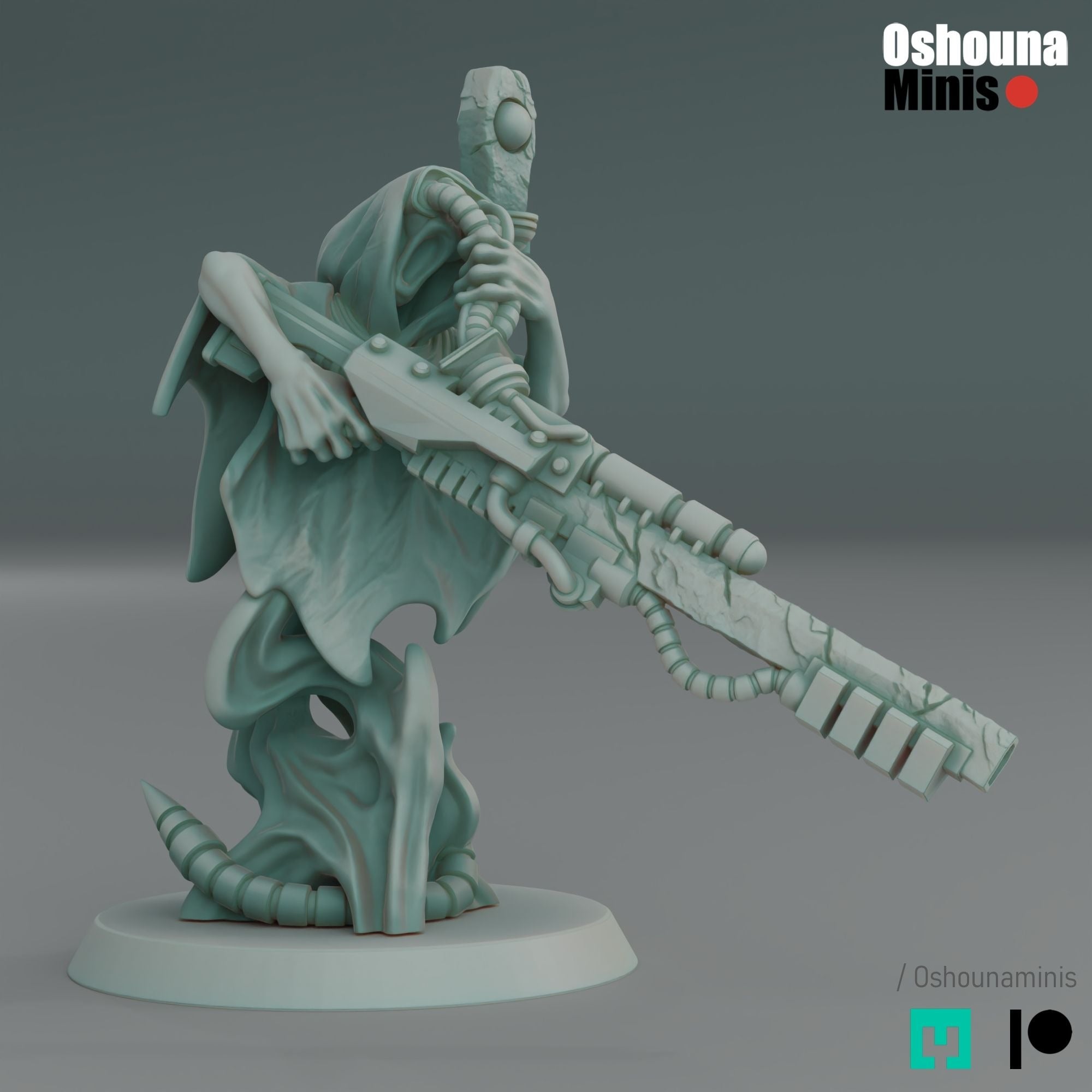Doomed Empire Snipers - 3d Printed Miniature by OshounaMinis