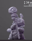 The Wizard - Curious Critters of Whimsy Isle - 3d Printed Miniature Sculpted by Velrock Art Miniatures