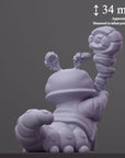 The Wizard - Curious Critters of Whimsy Isle - 3d Printed Miniature Sculpted by Velrock Art Miniatures