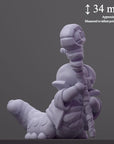 The Wizard - Curious Critters of Whimsy Isle - 3d Printed Miniature Sculpted by Velrock Art Miniatures