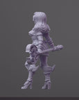 Emerald - Order of the Iron Lily - 3d Printed Miniature Sculpted by RN Estudio