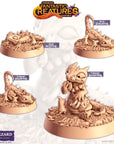 Shockzard (Shocker Lizard) - Fantastic Creatures - 3d Printed Miniature Sculpted by Cast N Play