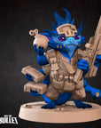 Furblin Mechanic - Bullet Galaxy - 3d Printed Miniature sculpted by Bite the Bullet