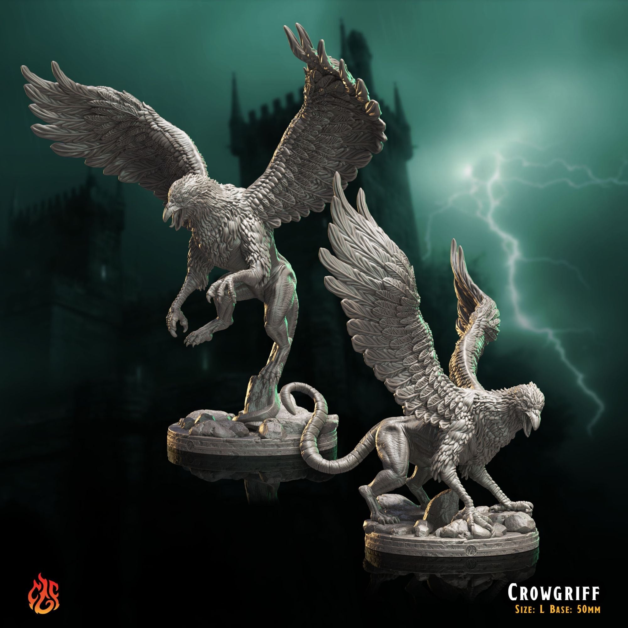 CrowGriff - The Mad Alchemist - 3d Printed Miniature Sculpted by Crippled God Foundry