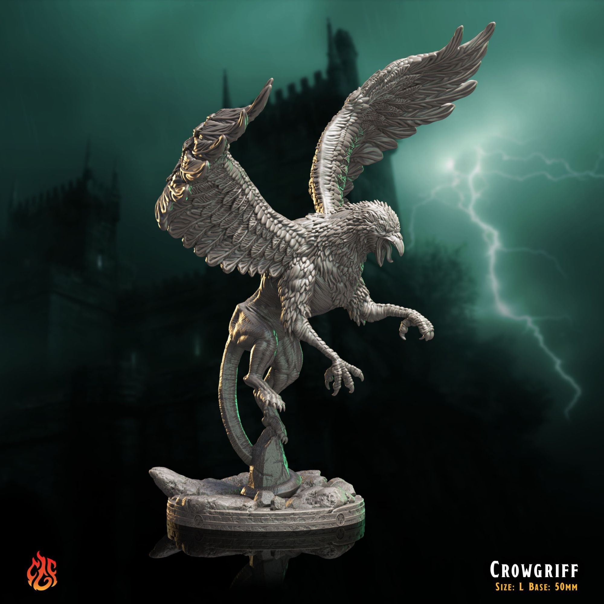 CrowGriff - The Mad Alchemist - 3d Printed Miniature Sculpted by Crippled God Foundry