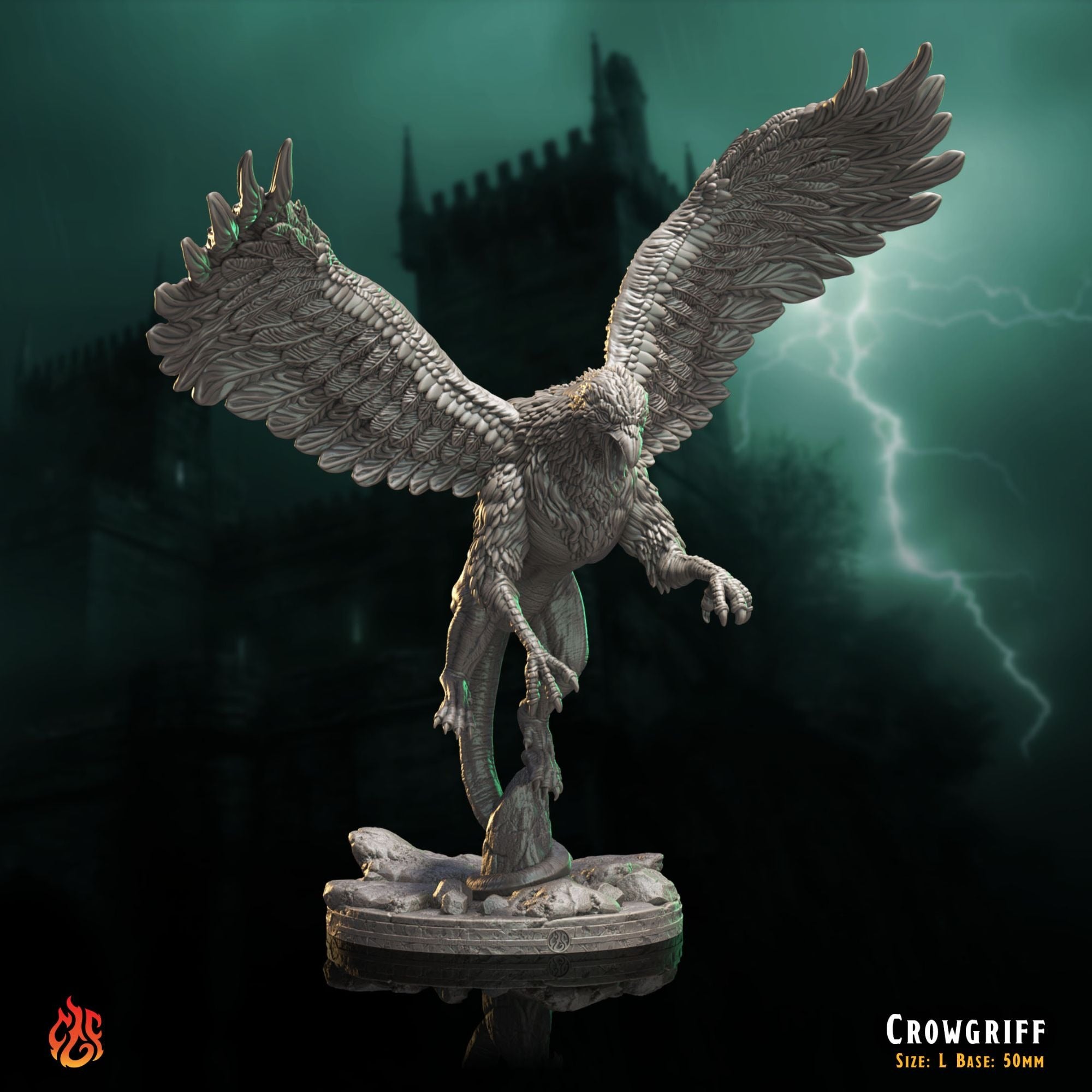 CrowGriff - The Mad Alchemist - 3d Printed Miniature Sculpted by Crippled God Foundry