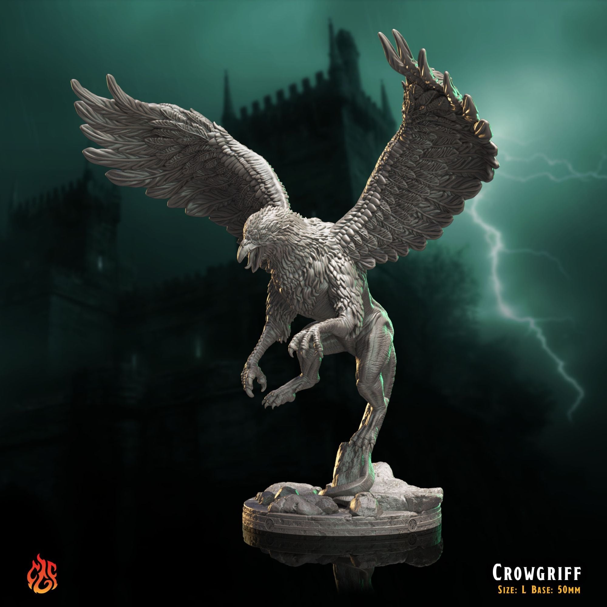 CrowGriff - The Mad Alchemist - 3d Printed Miniature Sculpted by Crippled God Foundry