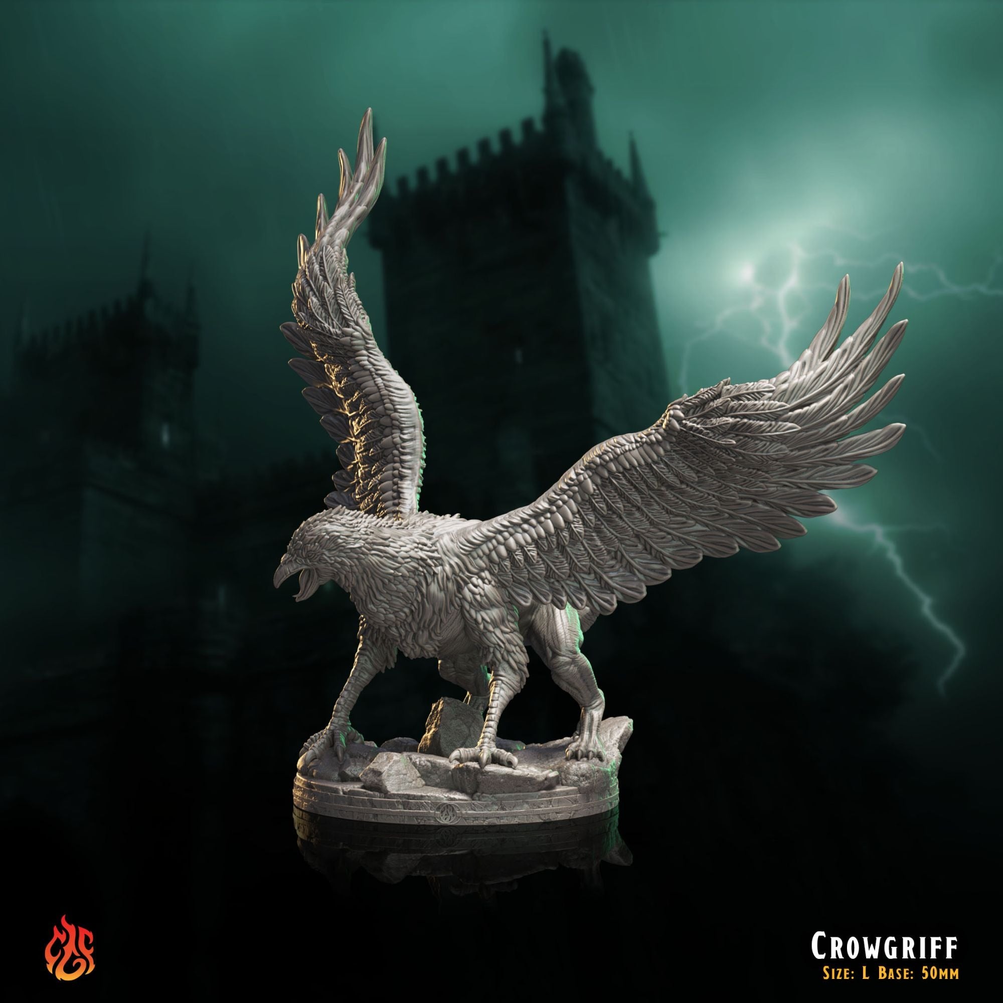 CrowGriff - The Mad Alchemist - 3d Printed Miniature Sculpted by Crippled God Foundry
