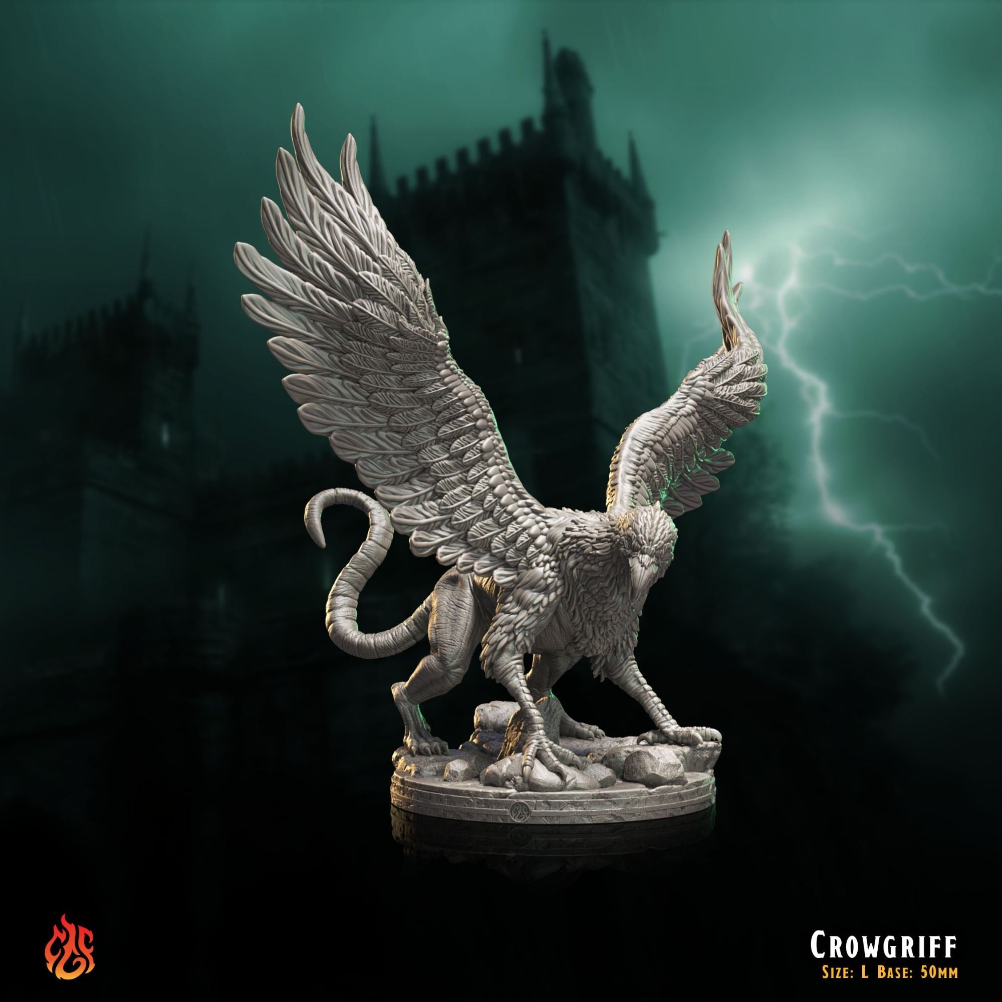 CrowGriff - The Mad Alchemist - 3d Printed Miniature Sculpted by Crippled God Foundry