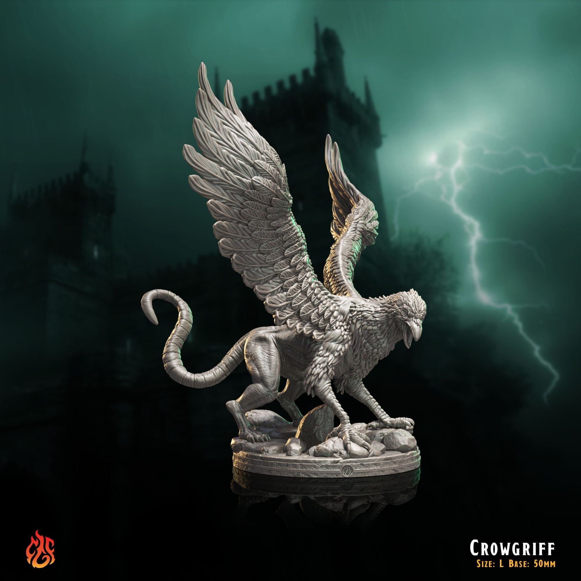 CrowGriff - The Mad Alchemist - 3d Printed Miniature Sculpted by Crippled God Foundry