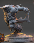 Kosh Velmarn - The Selachians of the Undertow (Sharkfolk) - 3d Printed Miniature sculpted by Daybreak Miniatures