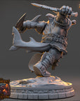 Kosh Velmarn - The Selachians of the Undertow (Sharkfolk) - 3d Printed Miniature sculpted by Daybreak Miniatures