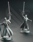 Vicar Atticus, the Priest Knight - 3d Printed Miniature Sculpted by DM Stash