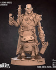 Half-Orc Inventory (with Robot) - Iconic Heroes - 3d Printed Miniature sculpted by Bite the Bullet
