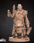 Half-Orc Inventory (with Robot) - Iconic Heroes - 3d Printed Miniature sculpted by Bite the Bullet