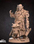 Half-Orc Inventory (with Robot) - Iconic Heroes - 3d Printed Miniature sculpted by Bite the Bullet