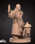 Half-Orc Inventory (with Robot) - Iconic Heroes - 3d Printed Miniature sculpted by Bite the Bullet