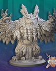 Madgebear Shaman - Brambleheart - 3d Printed Miniature sculpted by Kraken Games Lab