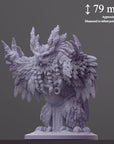 Madgebear Shaman - Brambleheart - 3d Printed Miniature sculpted by Kraken Games Lab