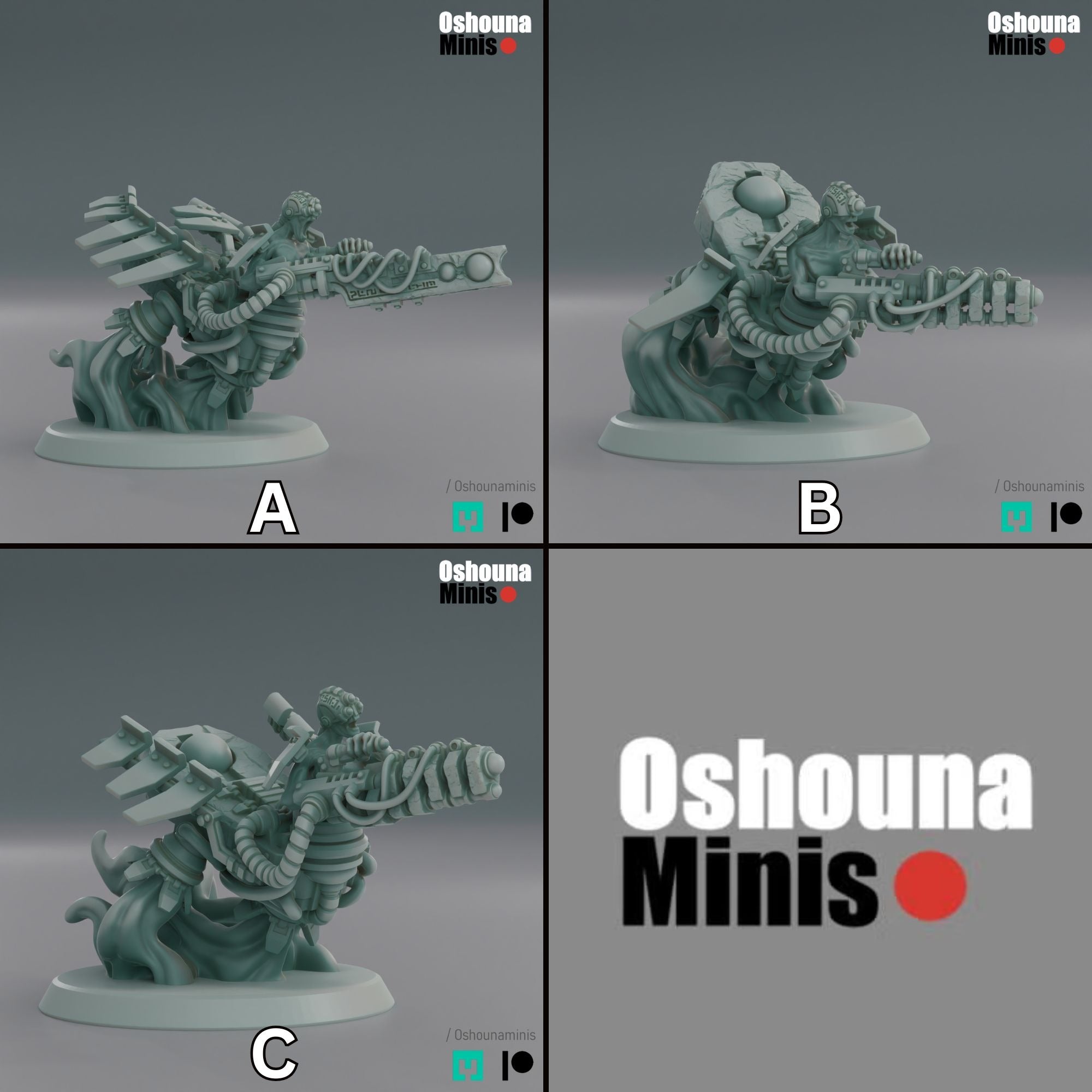 Doomed Empire Floating Destructors - 3d Printed Miniature by OshounaMinis