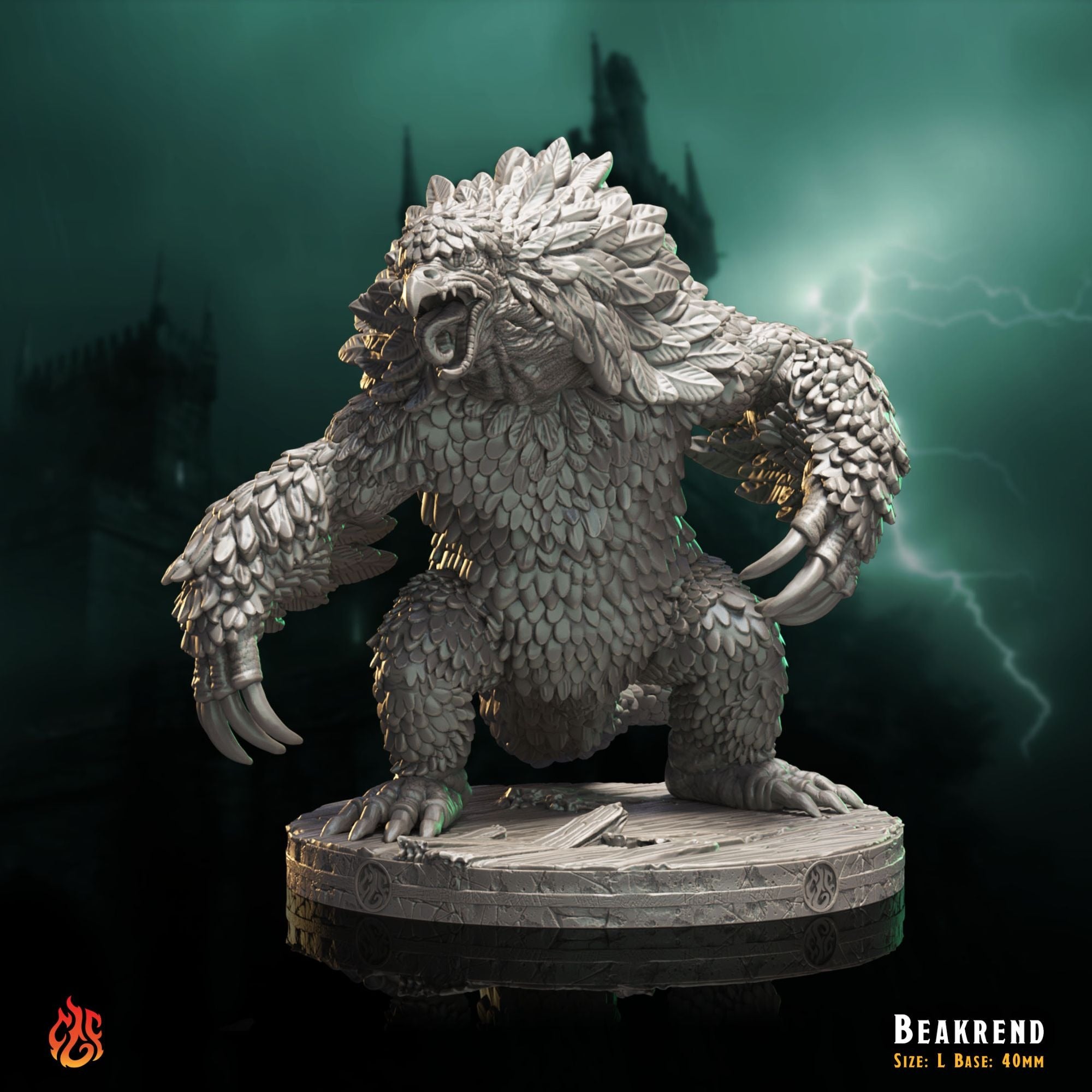 Beakrend - The Mad Alchemist - 3d Printed Miniature Sculpted by Crippled God Foundry